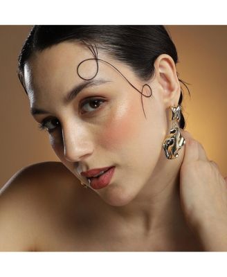 Women's The Eroded Drop Earrings - California Gold