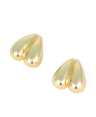Women's The Droplet-Heart Stud Earrings