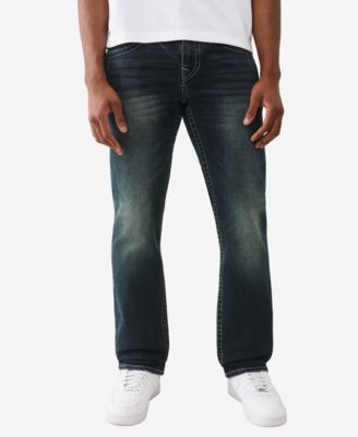 True Religion - Men's Ricky Warped Lurex Flap Straight Fit Jeans