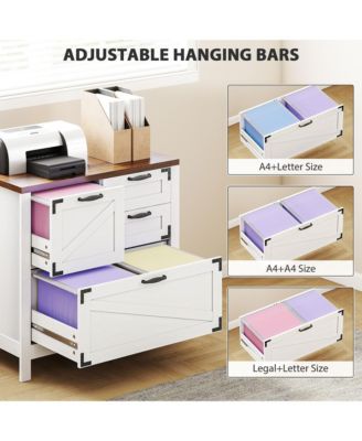 4 Drawer File Cabinet Filing Cabinet for Letter/A4/Legal Files