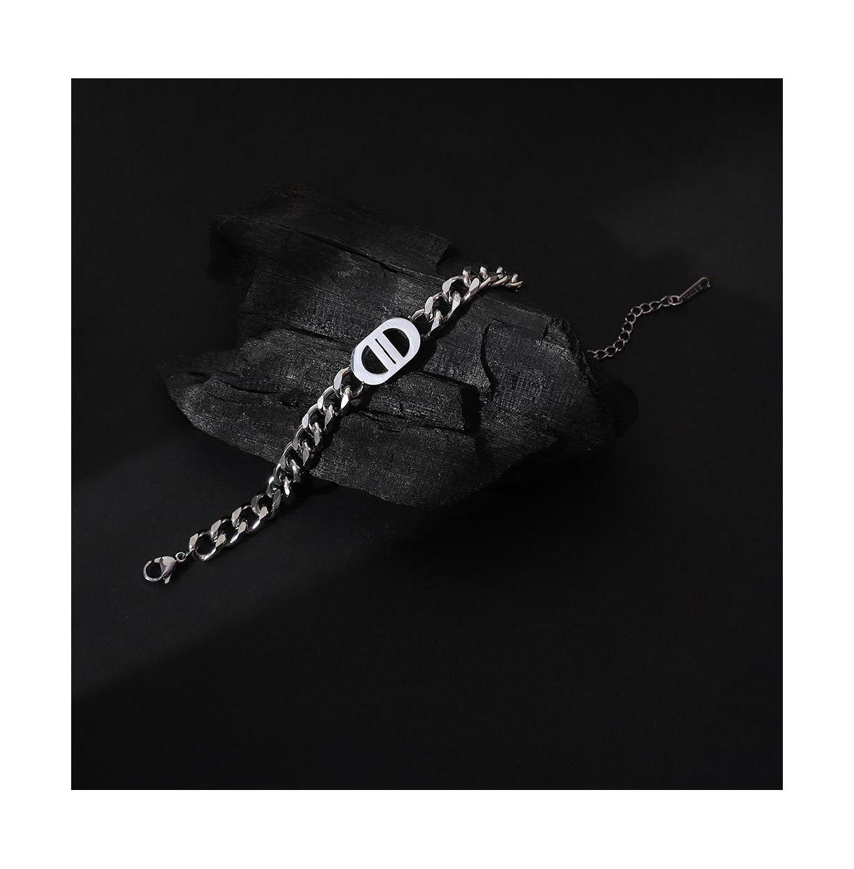 Women's The Curved-Link Chain Bracelet - Metallic Silver