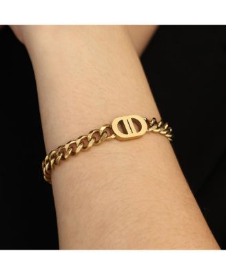 Women's The Curved-Link Chain Bracelet - California Gold
