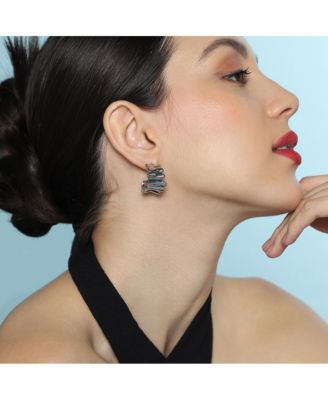 Women's The Ripple Hoop Earrings - Chrome Silver