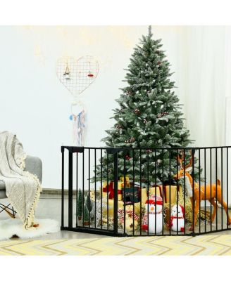 115 Inch Length 5 Panel Adjustable Wide Fireplace Fence