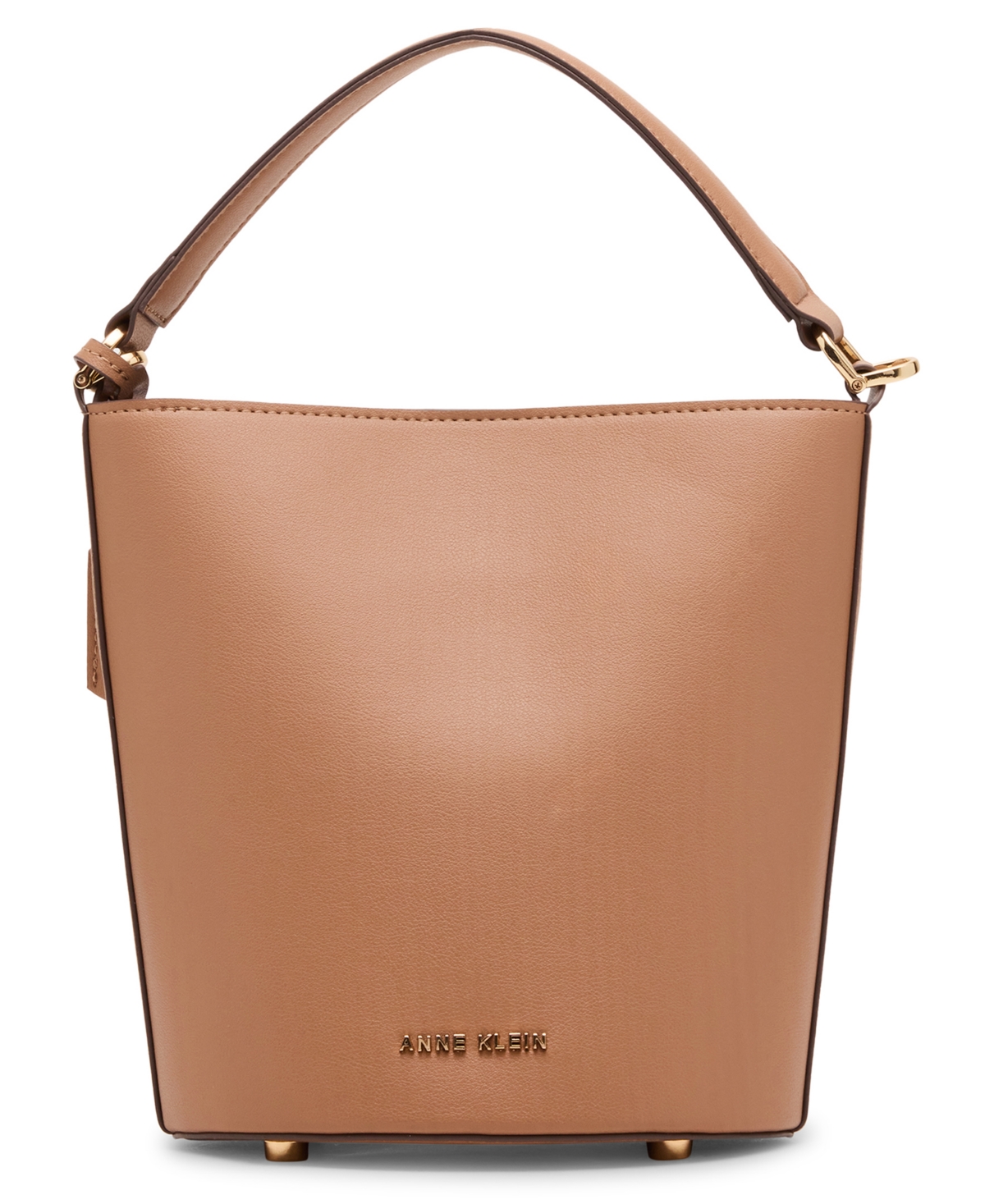 Anne Klein Small Lock Bucket with Convertible Strap