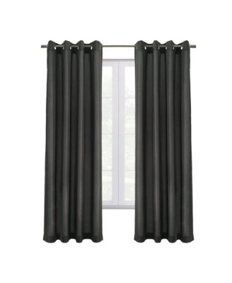 Edison Grommet Premium Quality Blackout Curtains Panel for Bedroom 52" x 63" Charcoal
