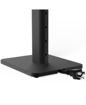 SPH Universal Height Adjustable Bookshelf Speaker Stands - Pair (Black)