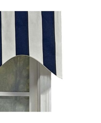 Cabana Stripe Design Super Soft 3" Rod Pocket Valance