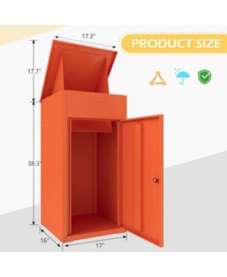 Lockable Package Drop Box for Outside