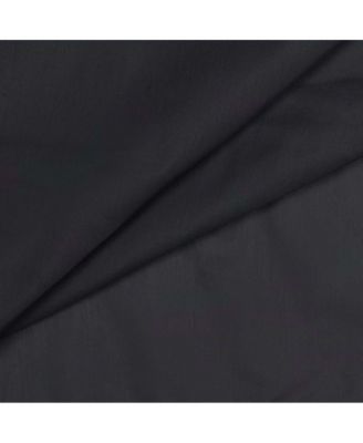 Stacey Solid Color Window 3" Rod Pocket High Quality Fabric Lined Swag Set 126"x36" Black