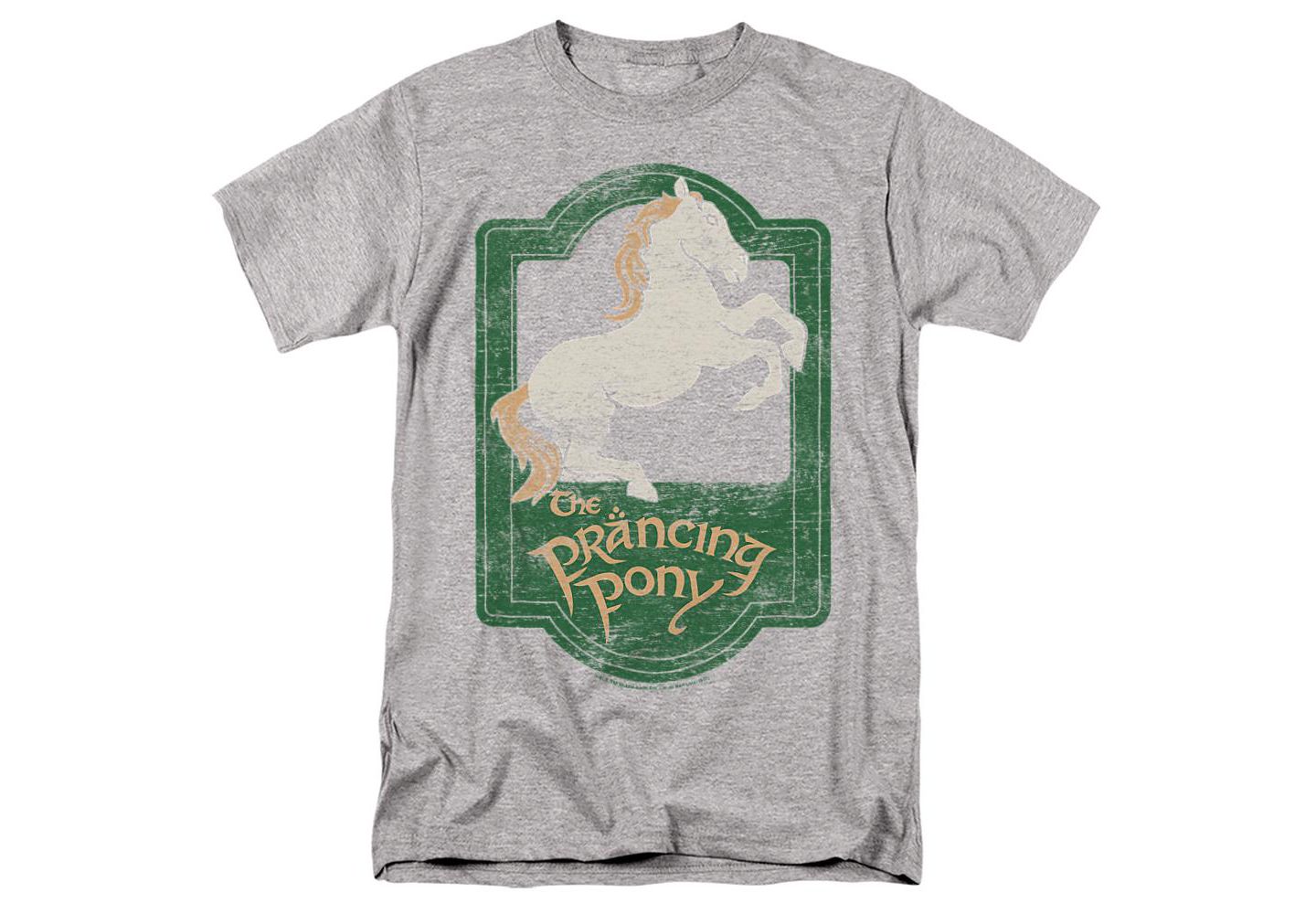 Мужская футболка Lord Of The Rings Big & Tall The Prancing Pony Sign T, цвет: Меланжевый — фото 1