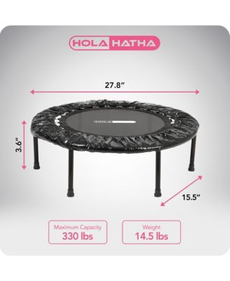 Foldable Mini Trampoline, 36" Round Portable Fitness Rebounder, Black