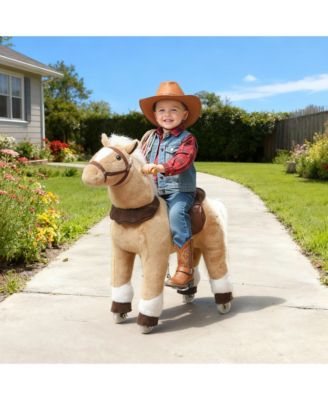 Ride on Horse for Kids 3-5 Years, 31.5 Inch Plush Riding Pony,