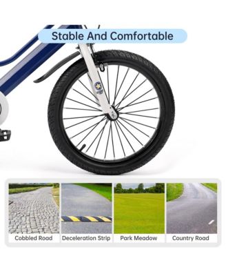 18-Inch Kids Bike with Anti-Pinch Chain Guard & Anti-Tip Training Wheels for All-Round Protection