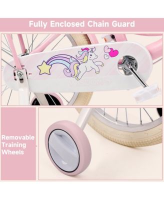 16-Inch Unicorn Kids Bike, Durable & Adjustable to Grow with Your Child for Ages 5-9