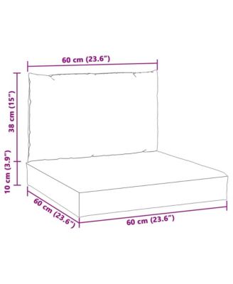 Pallet Cushion Melange Anthracite Foam fiber and polyester