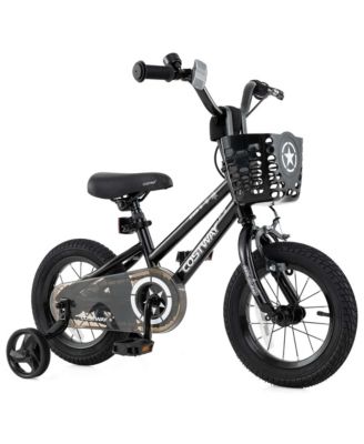 12" Kid s Bike with Training Wheels Adjustable Handlebar & Seat Handbrake