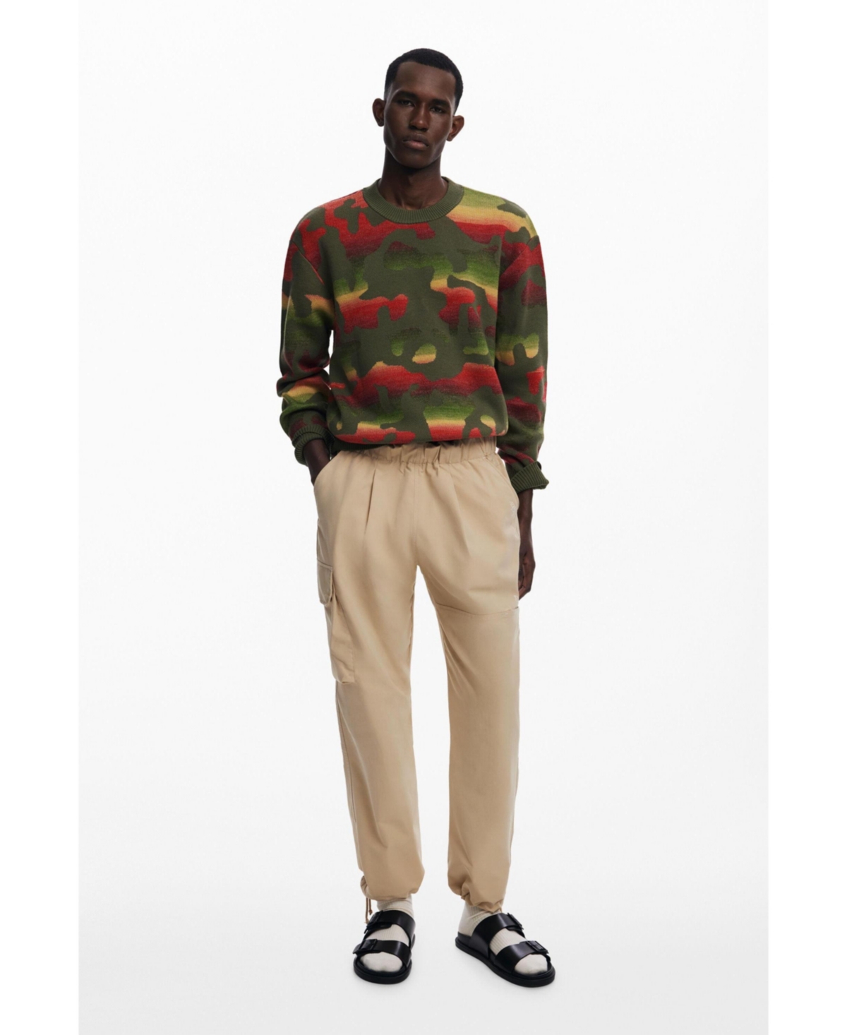 Desigual Men's Adjustable cargo pants