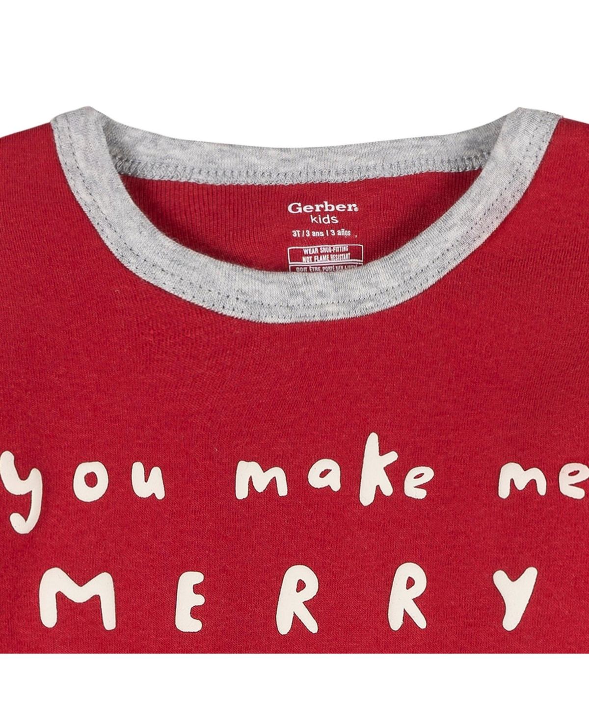 Gerber Toddler Neutral 2-Piece Snug Fitting Pajama Set