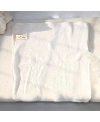 Let Glow Bamboo + Cotton Facial Cleansing Cloths, 2-Pack with Mesh Wash Bag