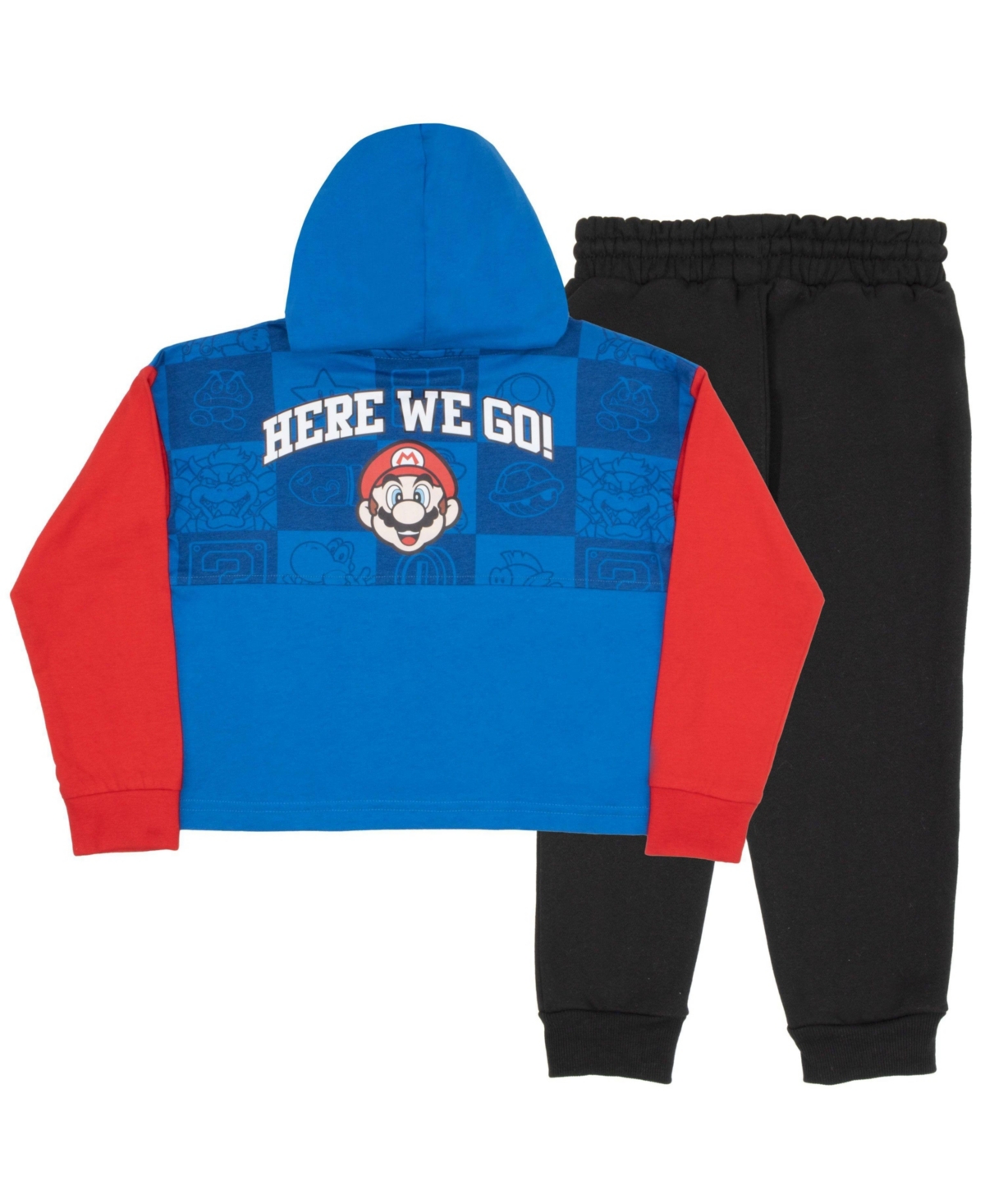 Mario Toddler Boys Super Bros Matching Pullover Hoodie And Jogger Pants Outfit Set
