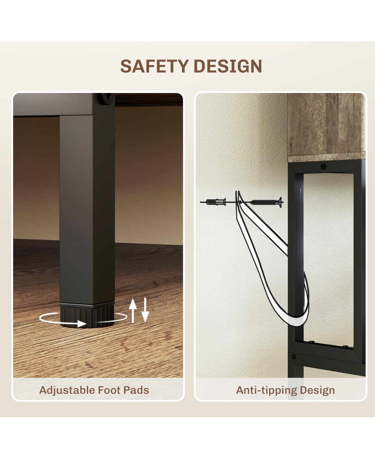 Homcom Baker's Rack, Bar Cabinet with Power Outlet,