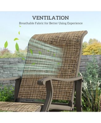 Outdoor Glider Chair, Steel Rocking Chair,