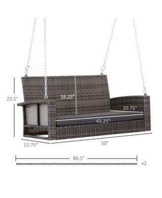 Outdoor Patio Swing for Garden, Deck, or Porch Seating