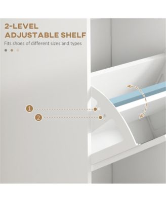 Multi-Room Wooden Shoe Storage Cabinet with Shelves