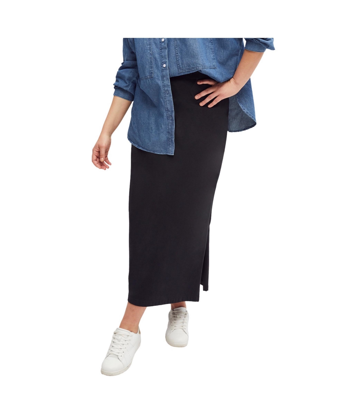 ellos Women's Knit Maxi Skirt