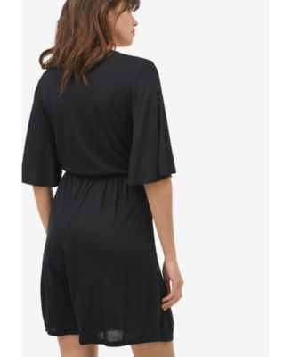 Women's Flutter Sleeve Surplice Romper