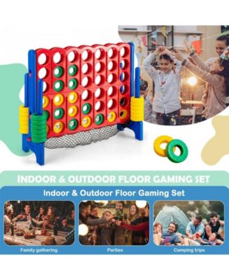 4-to-Score Giant Game Set with Net Storage-Blue