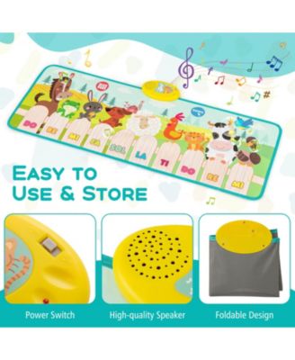 Floor Piano Mat for Toddlers Baby Musical Touch Dancing Keyboard Play Mat Gift