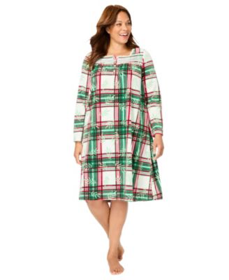 Plus Size Long-Sleeve Gown