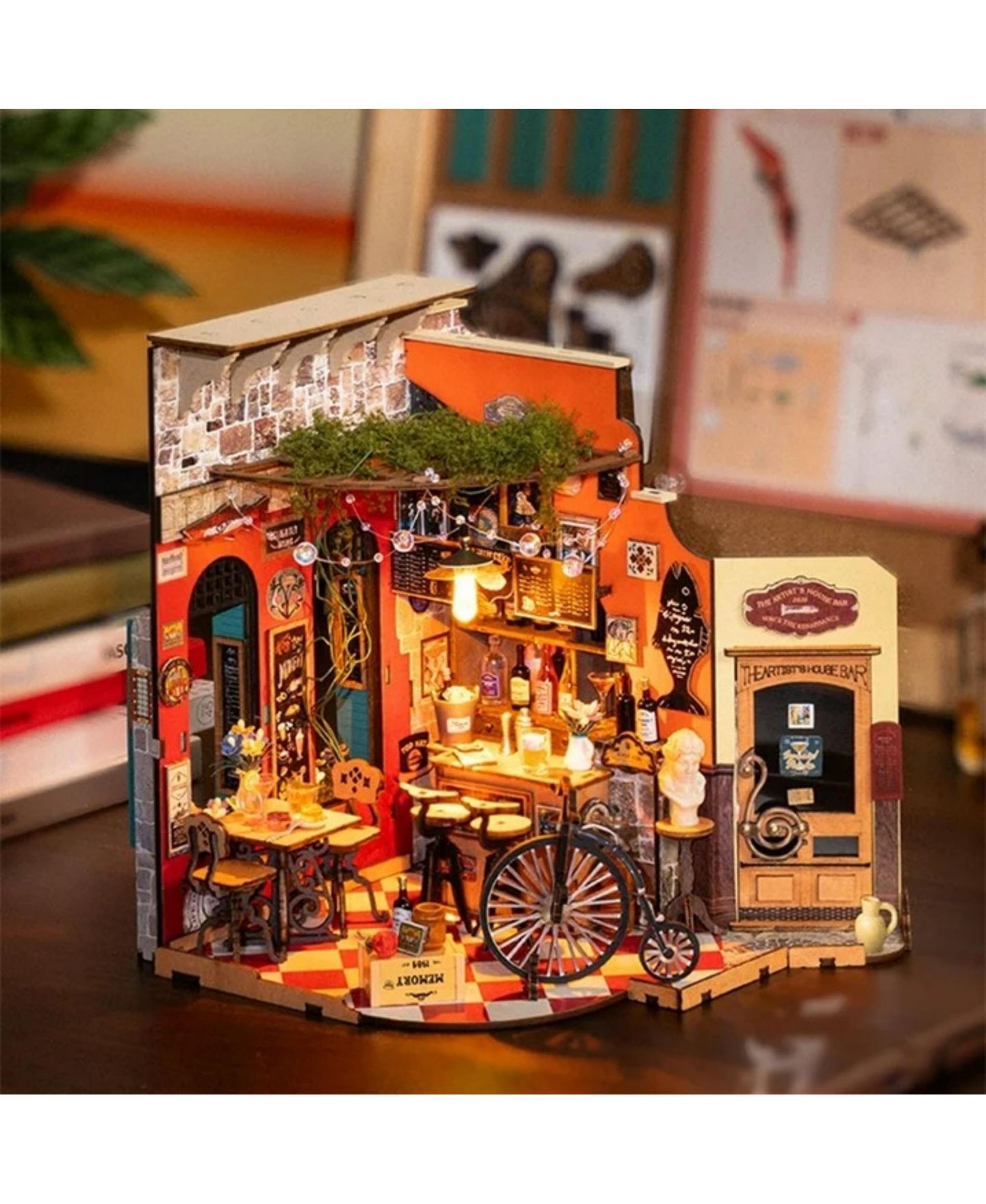 Детский конструктор Robotime Cheers Glue-Free 3D Wooden Puzzle Building Set, 200+ Pieces, Ages 14+ — фото 3