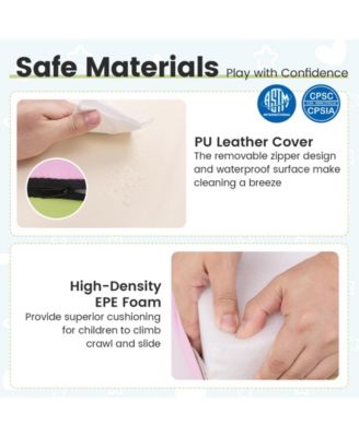 4-Piece Climb and Crawl Foam Block Play Set – Pink