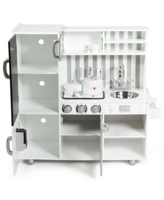 Wooden Pretend Play Kitchen Sets with Simulated Sound