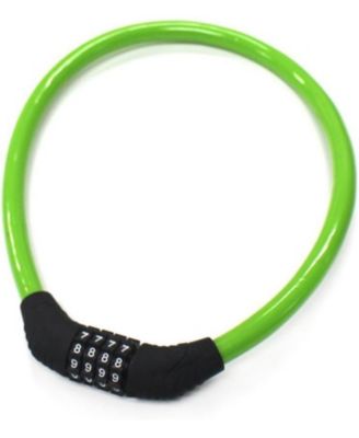 Bike Lock with 4-Digit Adjustable Combination Cable , 2Ft x 1/2 Inch