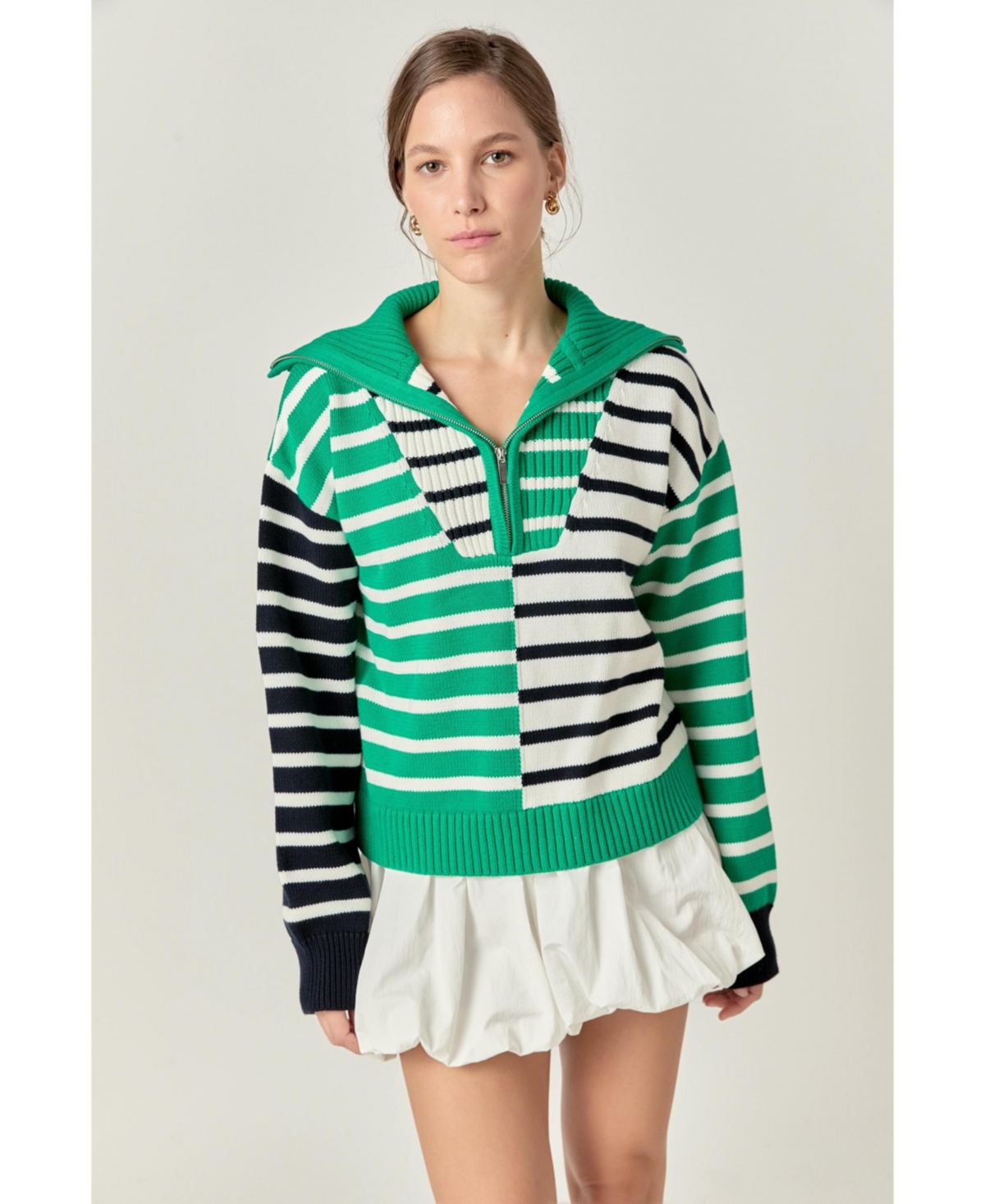English Factory Women's Multi Stripe Knit