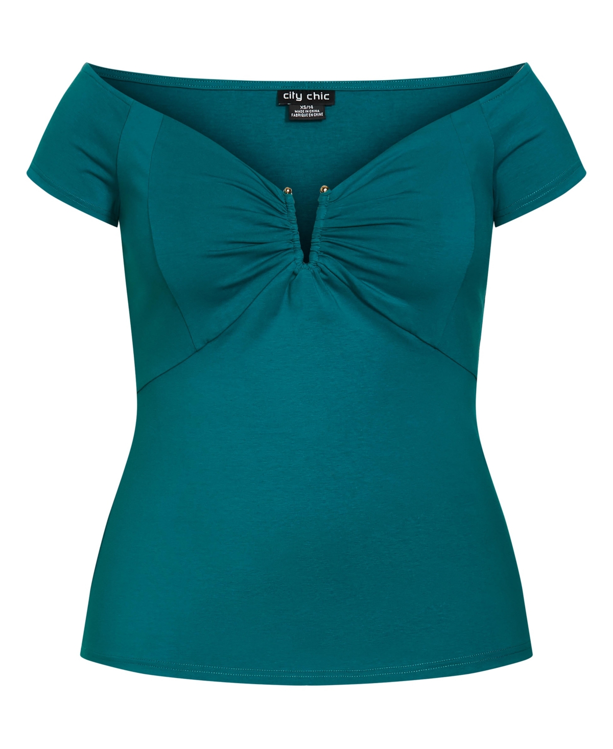 City Chic Women's Island Off Shoulder Top