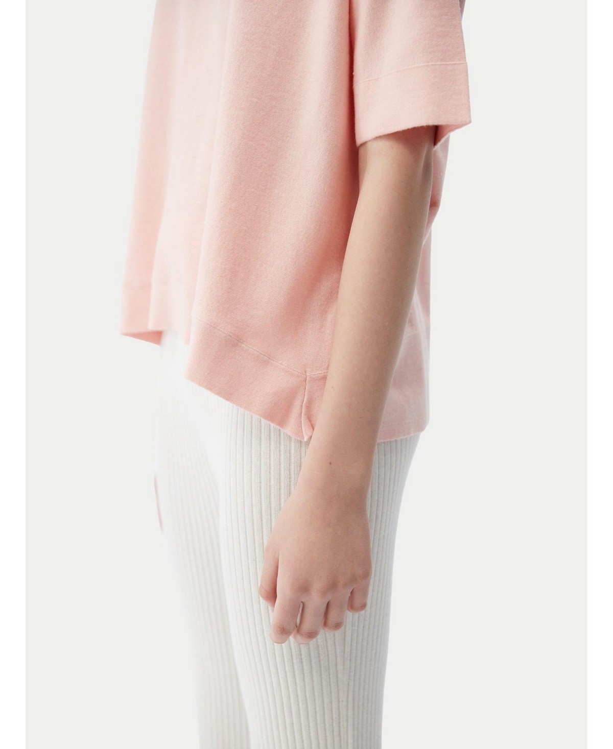 Gobi Cashmere Women's Box-Cut Cotton Silk Blend T-Shirt