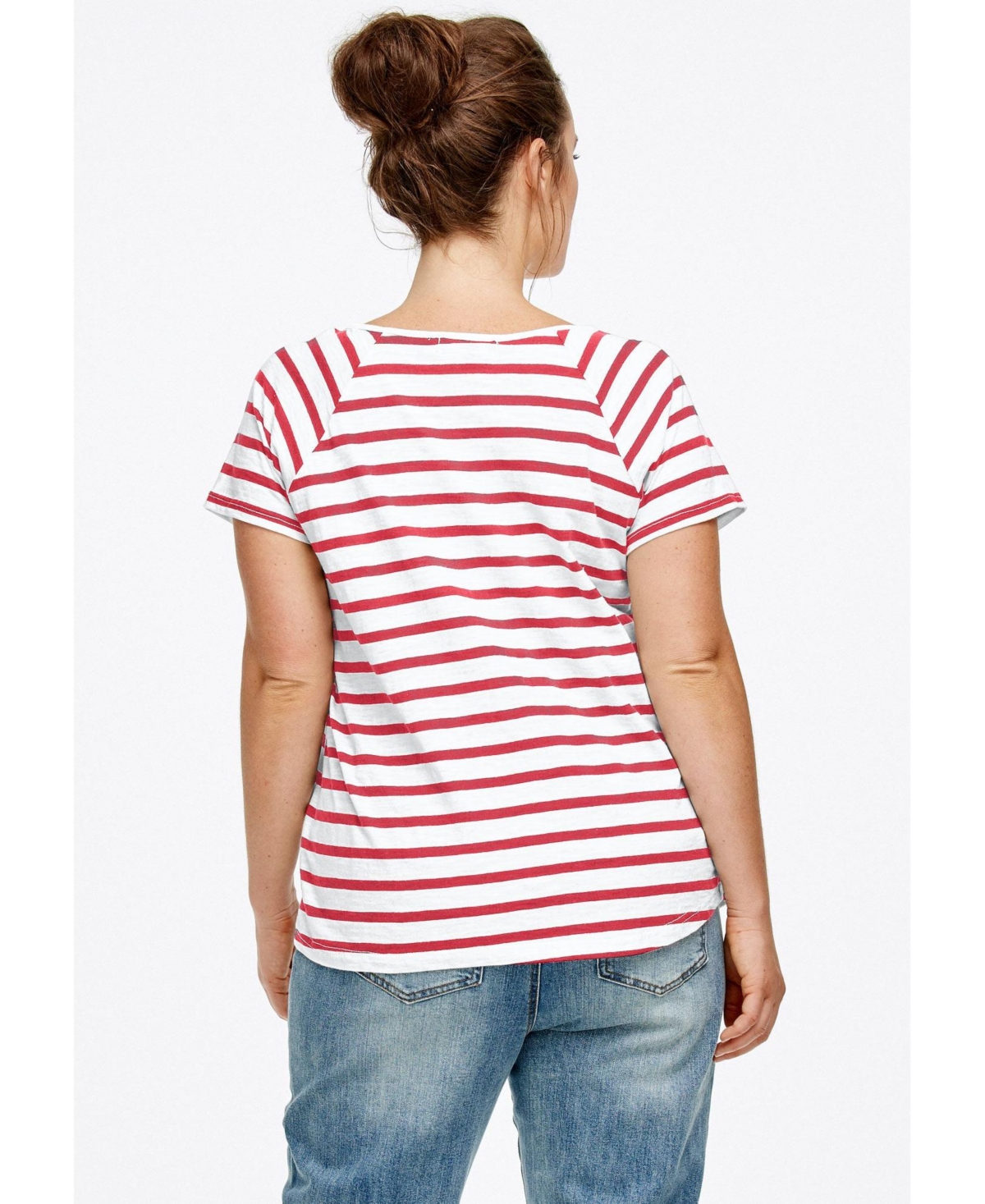 ellos Plus Rounded V-Neck Tee