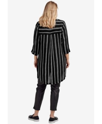 Women's Notch Neck Crinkle Tunic