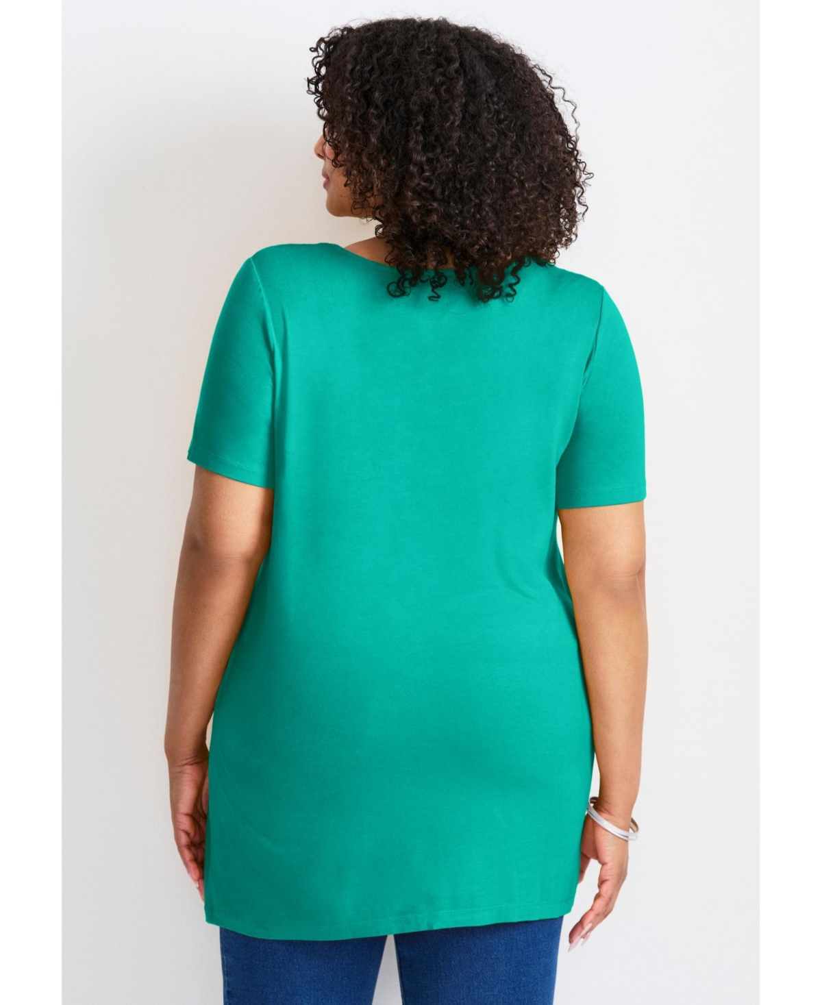 Avenue Women's Button Detail Tunic Tee