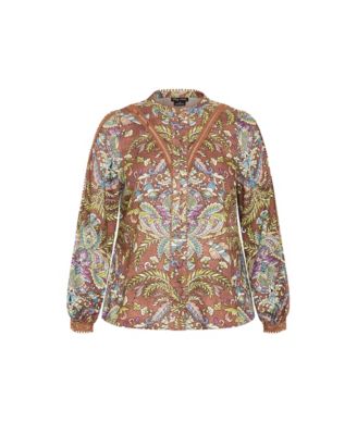 Plus Size Mysteria Print Shirt