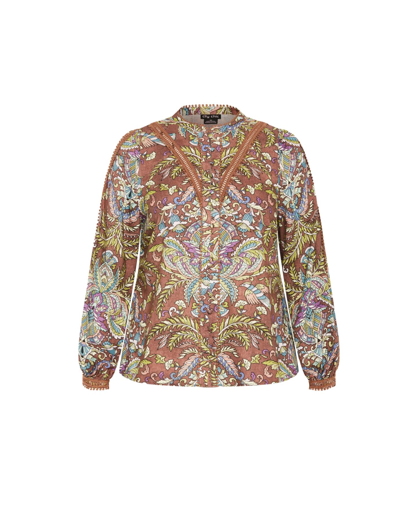 Женская рубашка CITY CHIC Plus Size Mysteria Print — фото 3