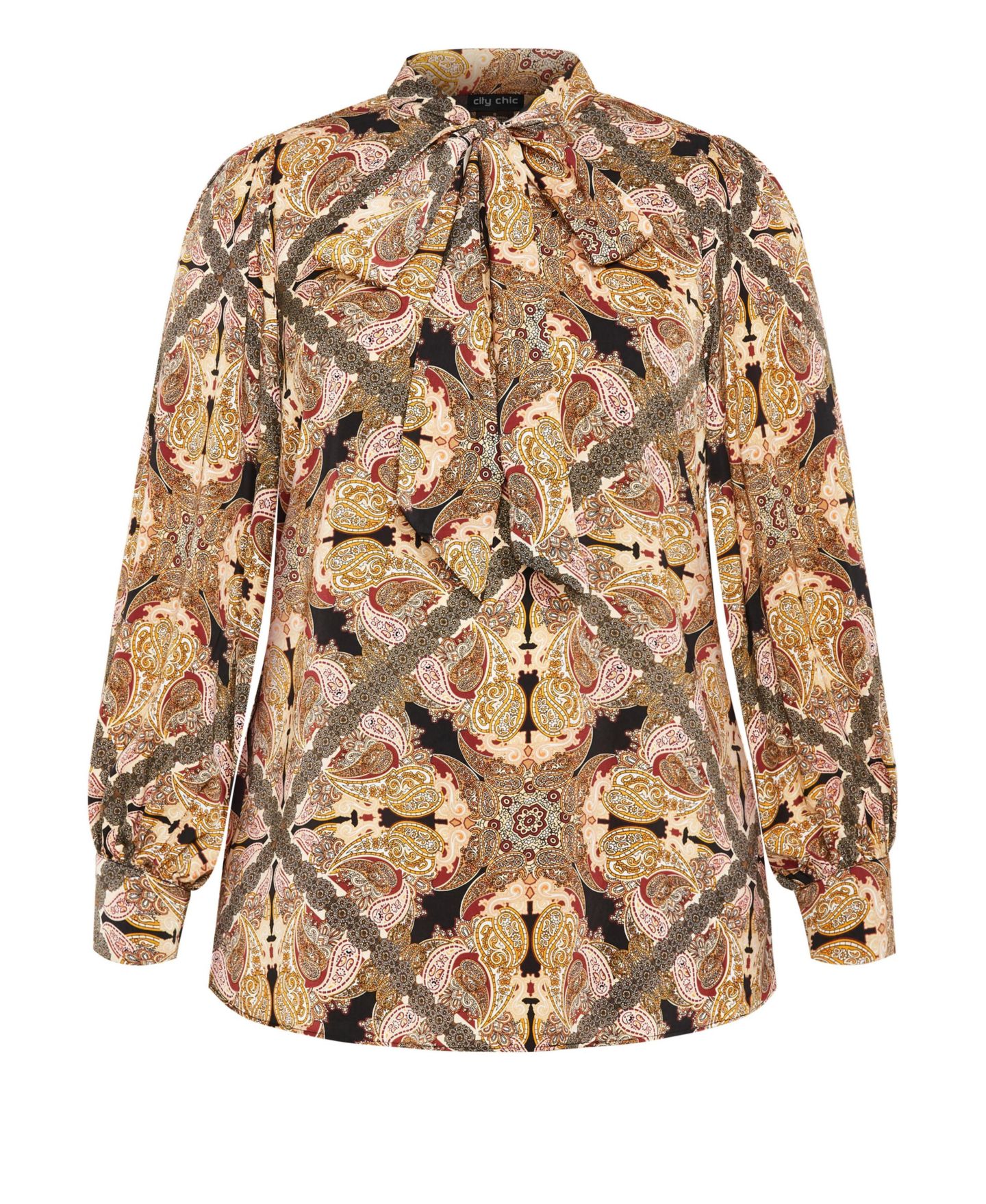 Женская рубашка CITY CHIC Plus Size Lucille Print, цвет: Paisley Mirage — фото 3