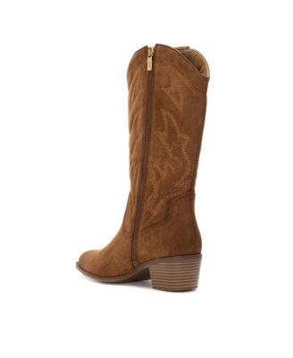 Women's Suede Italian Western Boots