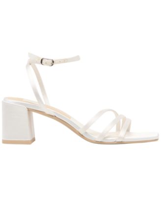 Women's Ysabel Strappy Ankle Wrap Block Heel Dress Sandals