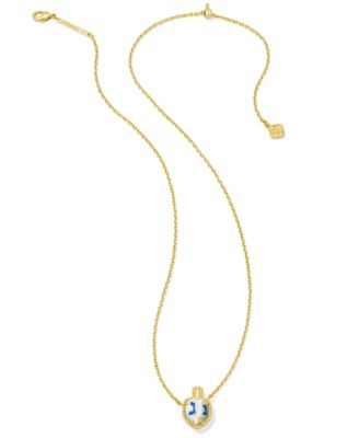 Imitation Pearl 14k Gold-Tone Over Brass Pendant Necklace